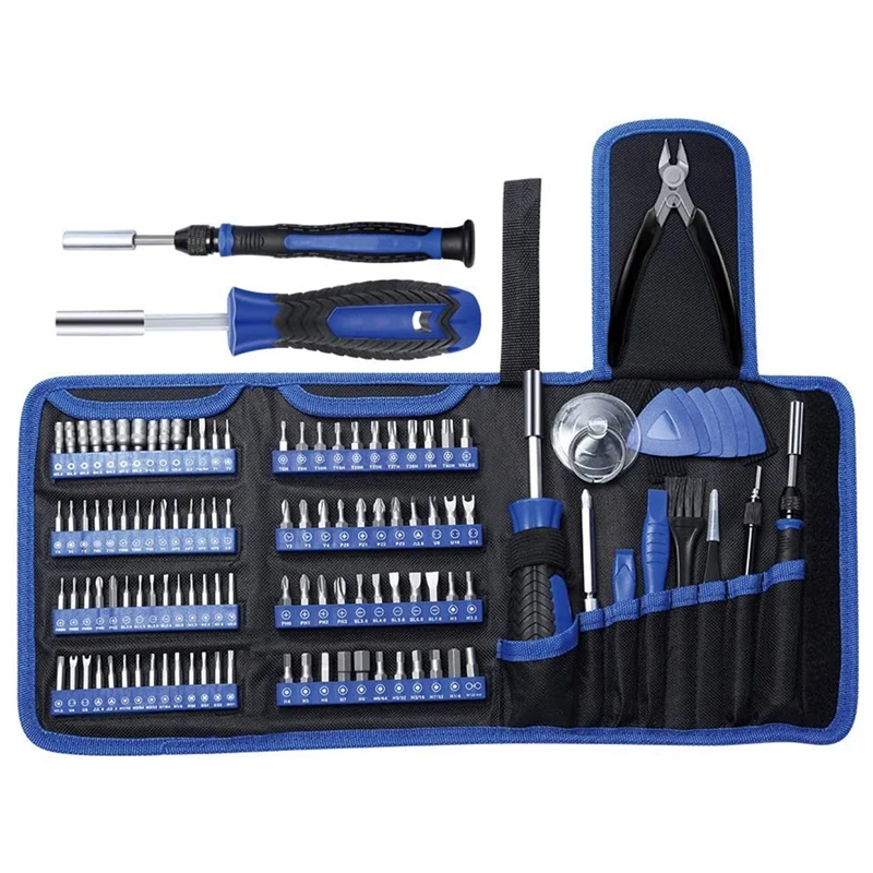 

Набор прецизионных отверток, набор инструментов для ремонта 118 шт. с магнитными многобитными гайками для ремонта телефонов, часов, компьюте...