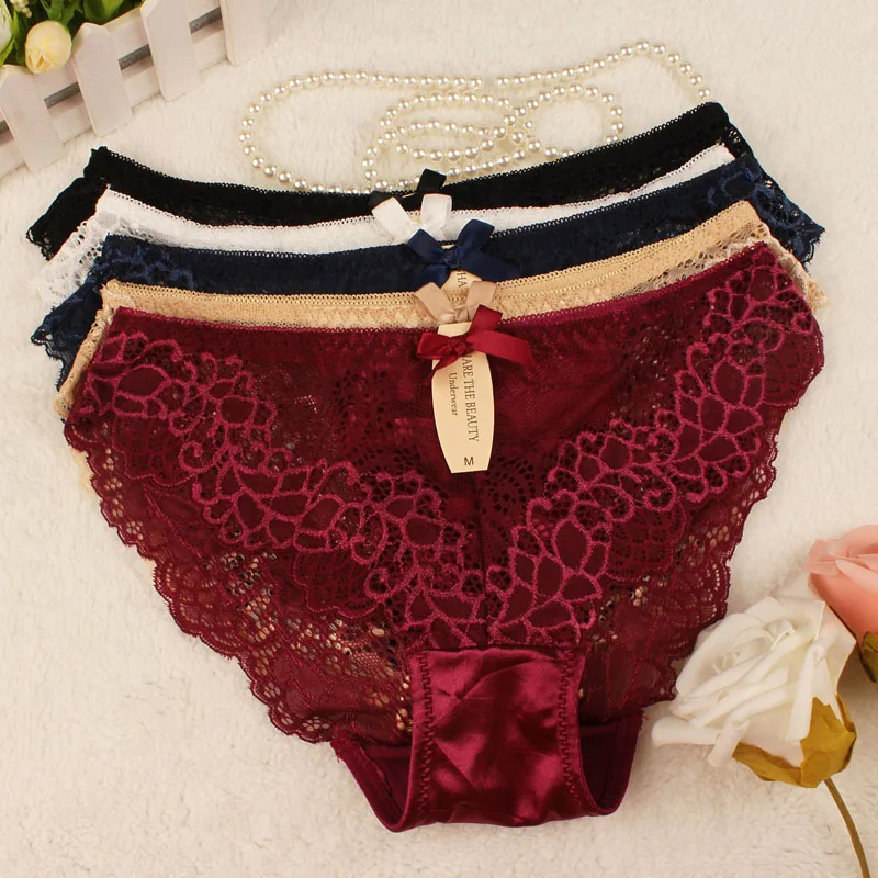 Сексуальные женские трусы фирменное кружевное нижнее белье женское нейлоновое