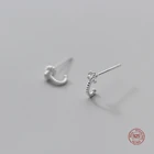 LKO настоящее серебро 925 пробы 100% узел конфеты серьги-гвоздики для женщин девушка подарок на день рождения ювелирные изделия милые милые уха шпильки украшения