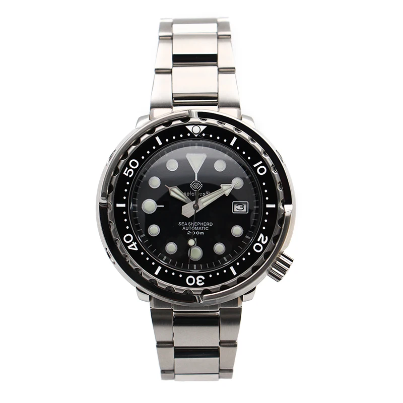 Удобные механические водонепроницаемые светящиеся часы из YC-05 стали диаметром 47