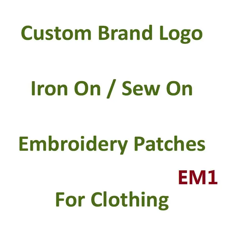 

Custom Brand Logo Iron On Thermo Adhesive Patches Applique For Clothing Embroidered Patch Badges On Backpack Ironing Application