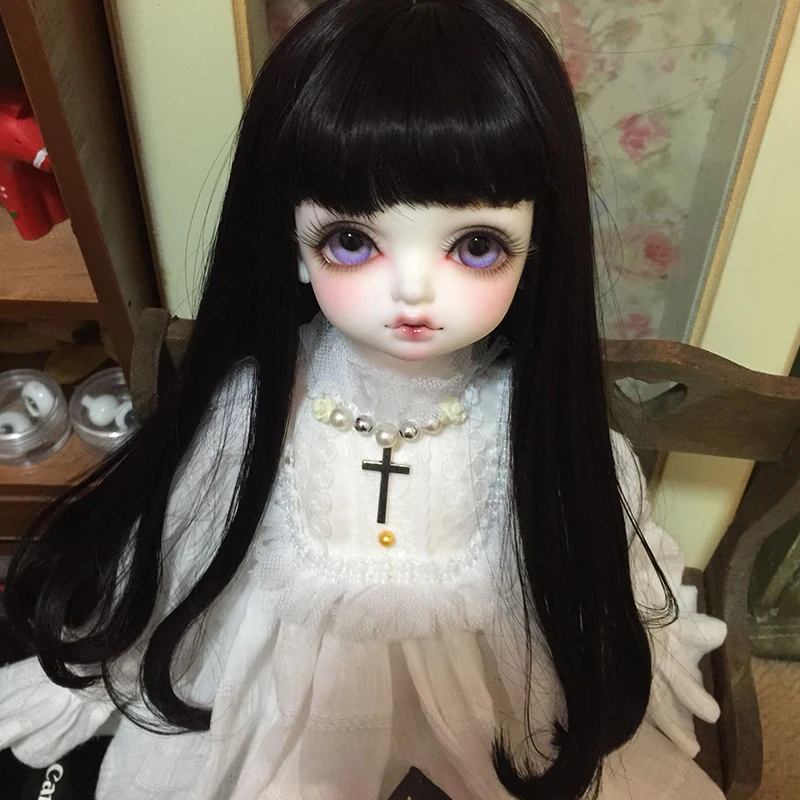 Кукла Одежда 1/6 кукла белое платье с украшением волос для 1/6 1/4 BJD аксессуары для кукол SD Фея Мягкая кукла платье