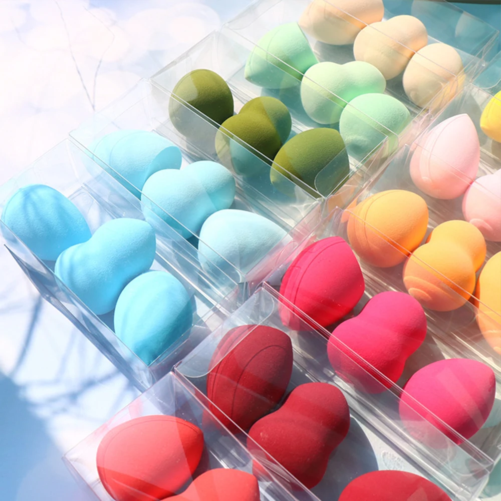 Макияж Губка Блендер профессиональная основа пуховка для пудры сухой и влажной