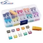 Набор автомобильных предохранителей, 100 шт., для легковых автомобилей, грузовиков, 2357101520253035A