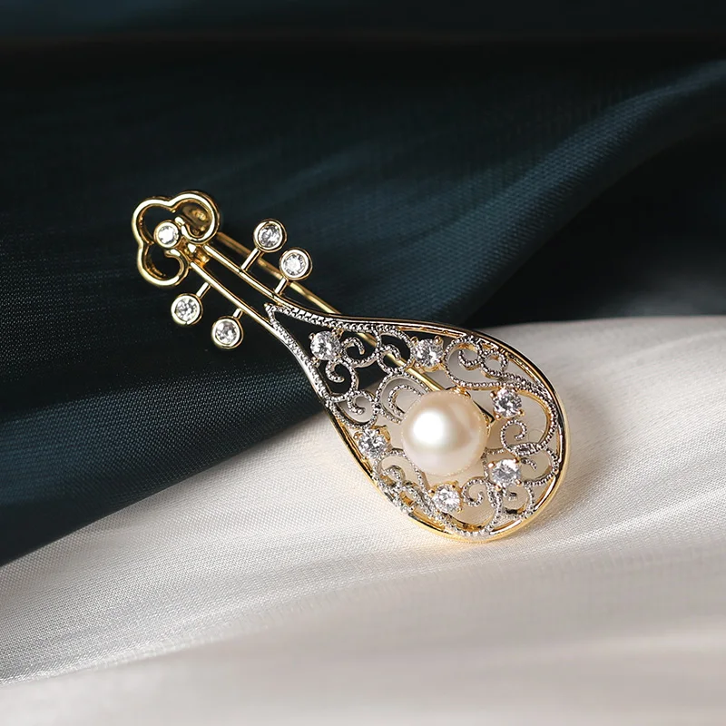 

Unisex Musical Instruments Violin Brooches for Women Enamel Pins Coat Collar Brooch Amazing Price