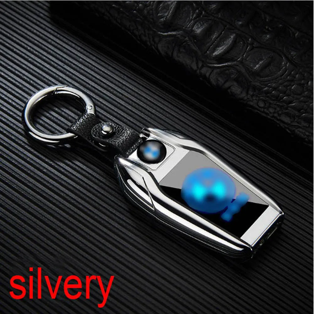 USB Зажигалка светодиодный экран Ключ Пряжка