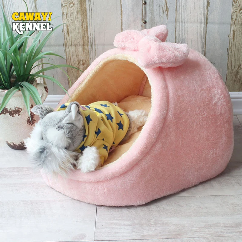 

CAWAYI KENNEL Soft Pet House Dog Bed for Dogs Cats Small Animals Products Cama Perro Hondenmand Panier Chien Legowisko Dla Psa