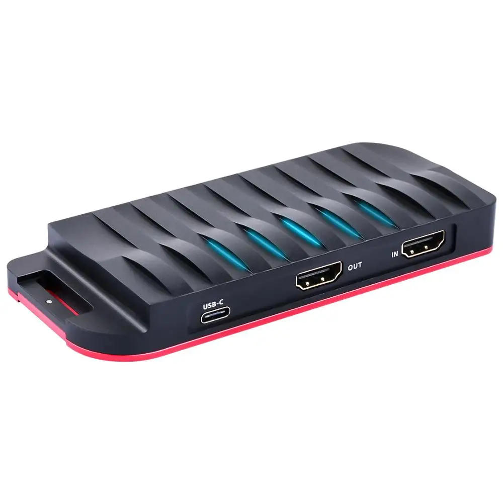 

Карта видеозахвата Mirabox 4K HDMI, 30fps, HD 1080P 60fps, карта захвата HDMI Type-C с входом микрофона и HDMI