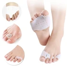 Выпрямитель для большого пальца ноги 10-1 пара, защита от вальгусной деформации большого пальца ноги, силиконовый гелевый разделитель для пальцев ног, корректор бурсита, прокладки для передней части стопы