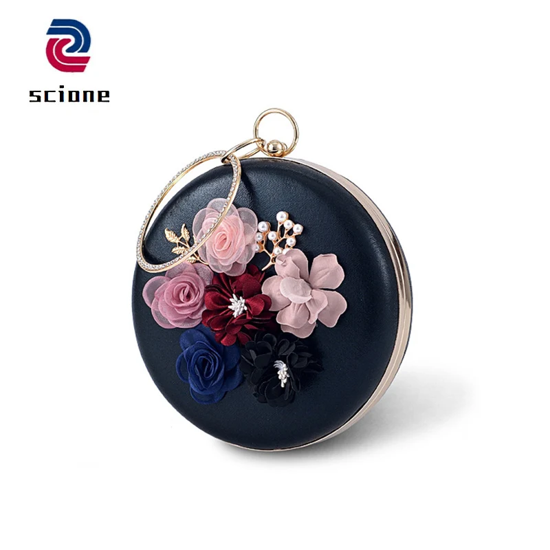 Женские сумки Клатчи круглой формы из искусственной кожи элегантный клатч с