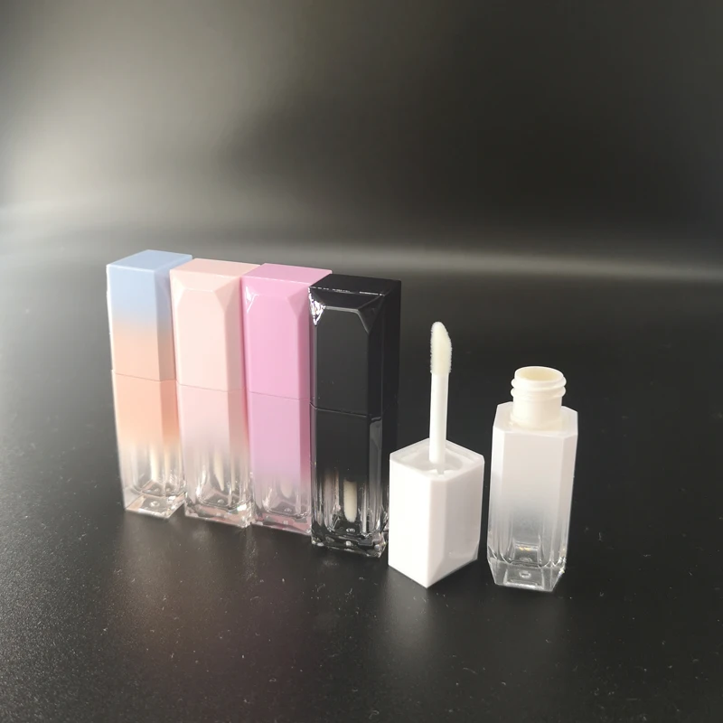 

1Pcs Gradient Empty Lip Gloss Tube Lips Balm Bottle Brush DIY Lip Glaze Tube 5ML Refillable Bottles Beauty Cosmetic Containers