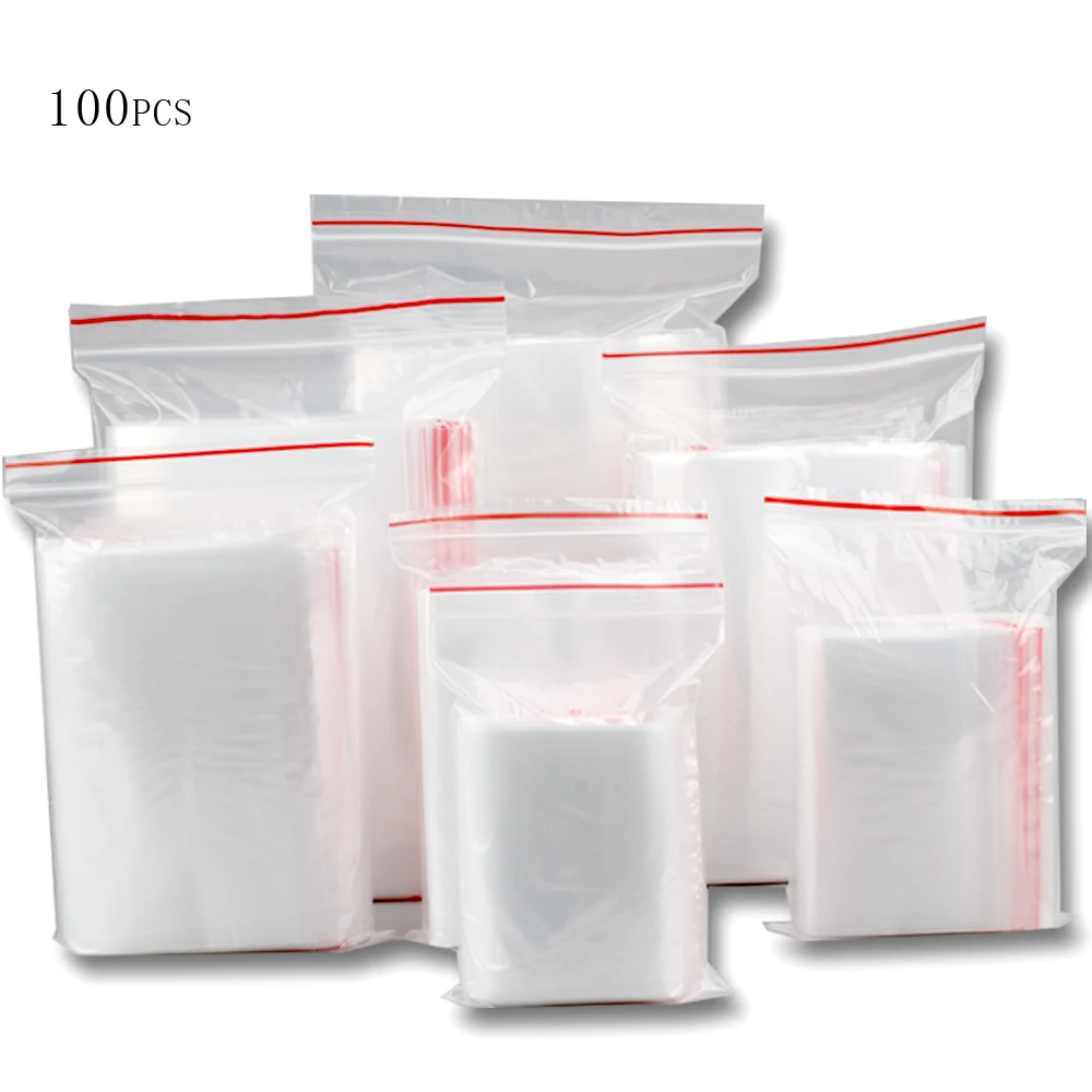 Прозрачная пластиковая сумка на молнии многоразовая прозрачная для ювелирных