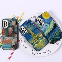 van gogh starry night oil painting phone case for samsung a10 32 51 52 71 72 50 12 21s s10 s20 s21 note 10 20 plus fe ultra
