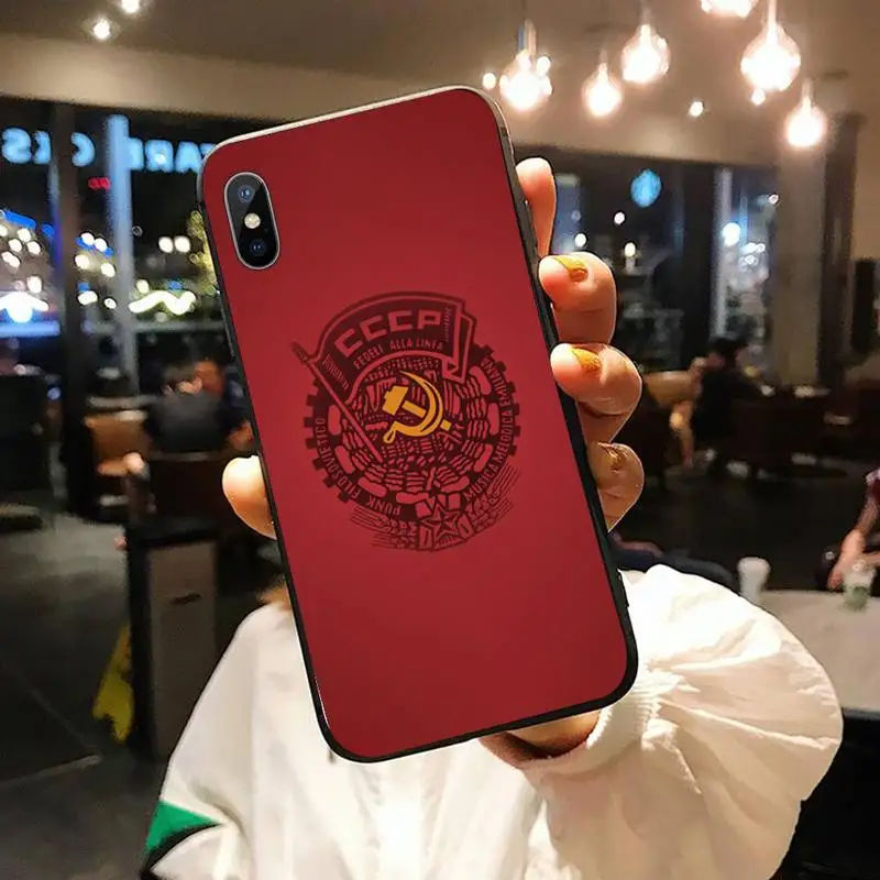 

Soviet Union USSR Flag Symbol Phone Case for iPhone 11 12 mini pro XS MAX 8 7 6 6S Plus X 5S SE 2020 XR shell