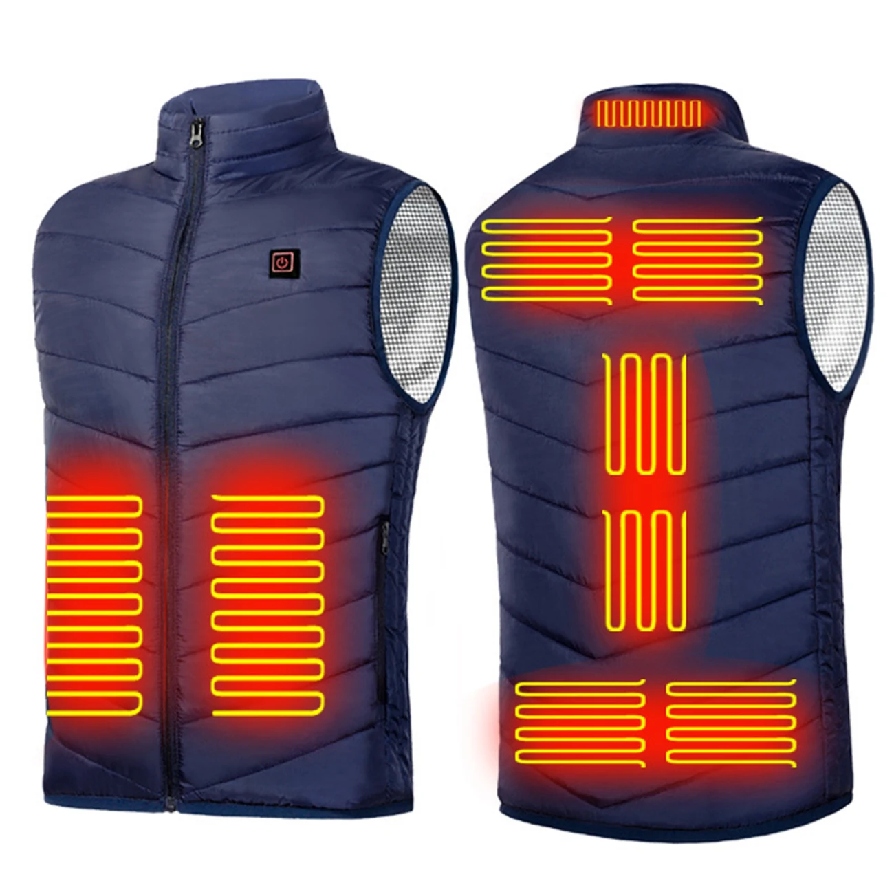 

Heating Vest 9 Areas USB Charging Winter Jacket Electric Flexible Thermal Smart Heated Vest for Men Outdoor Accessories