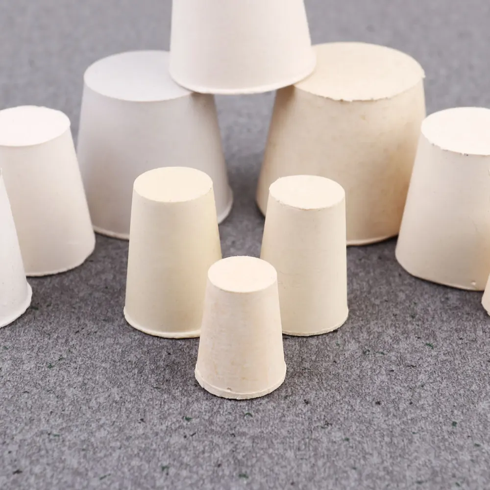 

20Pcs White Rubber Plug High Temperature Resistance Tube Stoppers Waterproof Rubber Bottle Stoppers Multi-purpose Sealing