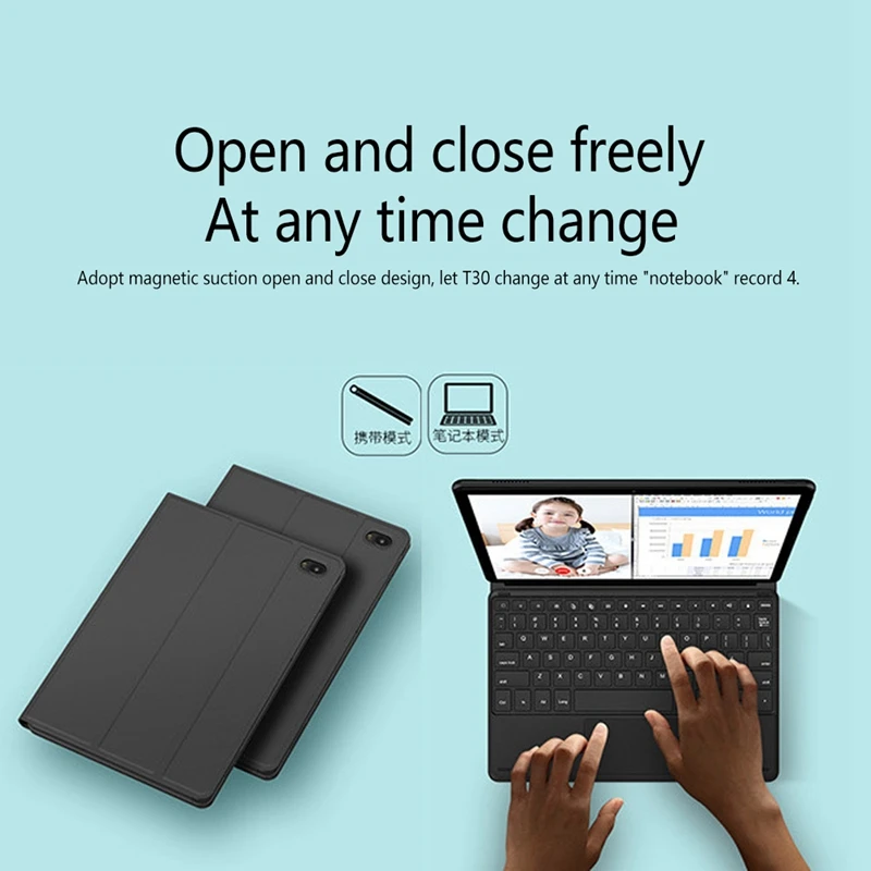 

Tablet Pc Case, 10.1-Inch 2-In-1 Docking Interface Tablet Pc Case with Keyboard, Suitable for Teclast T30/30Pro