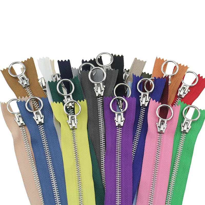 2 шт. 5 # металлическая молния Платина закрытый конец автоматический замок круглый