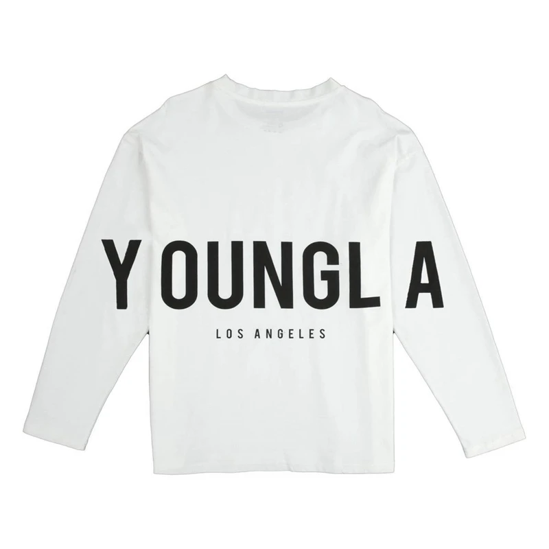 

Spring Autumn Back Letter Print Men Long Sleeve Fitness T Shirt Cotton Bodybuilding Workout Gym Tees Tops Man Running T-Shirts