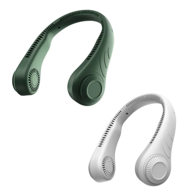 

Portable Leafless Hanging Neck Fan,360 Degree Lazy Neckband Fan 78 Surround Air Outlets USB 4000Mah Rechargeable Dropshipping