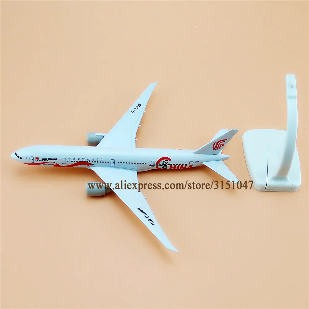 20 см Air China Boeing 777 B777 Airlines модель самолета из сплава металла литья под давлением