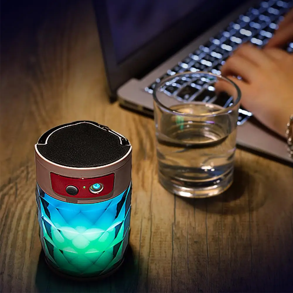 

Bluetooth Audio Night Light Built-in Battery/USB Charging LED Night Lamp Used As Power Bank With 3Modes Colorful Lights