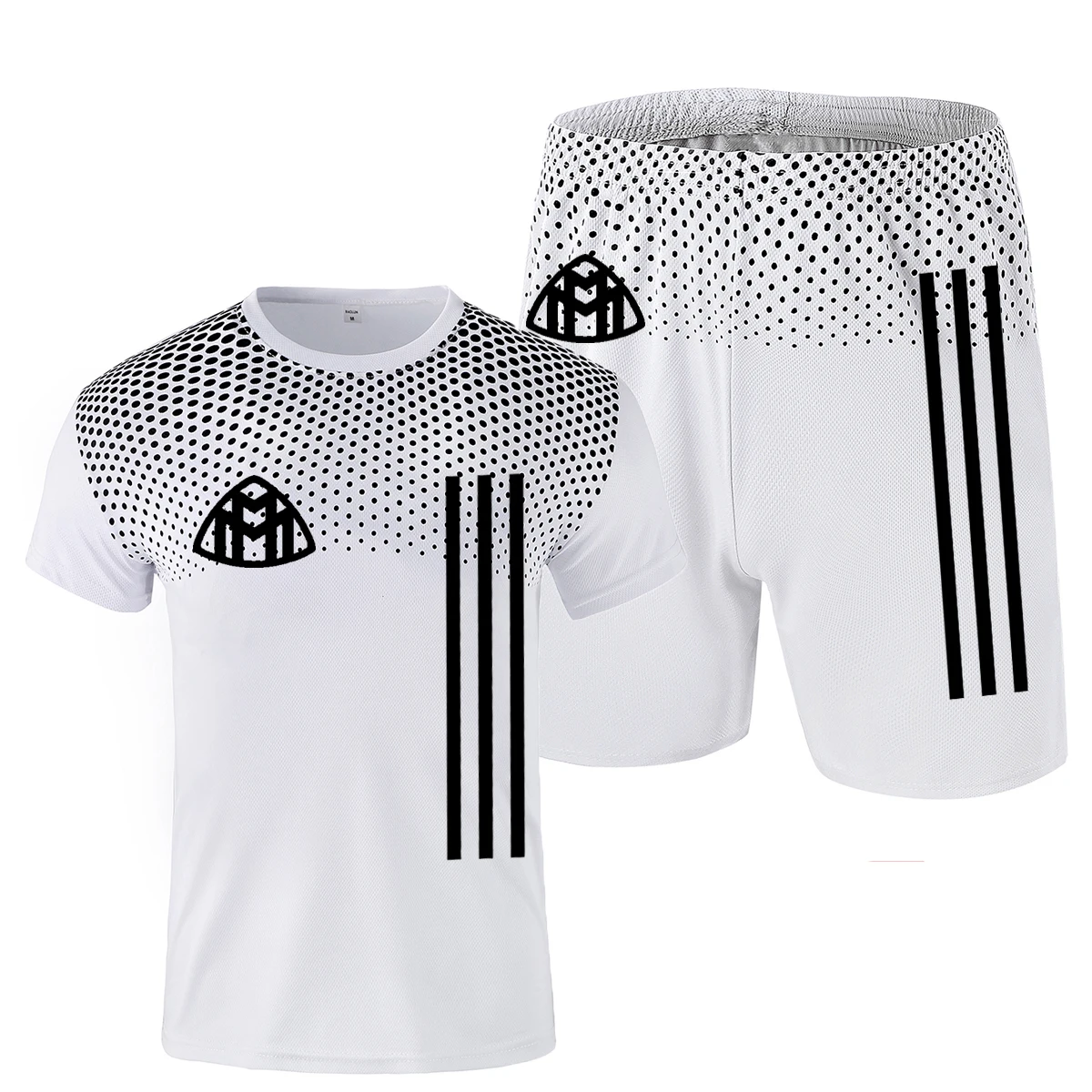 

2021 Mesh Breathable Fitness Leisure Sports Suit Basketball Sports Tennis Football Sports Men's Training Uniforms Men's 2 Pieces