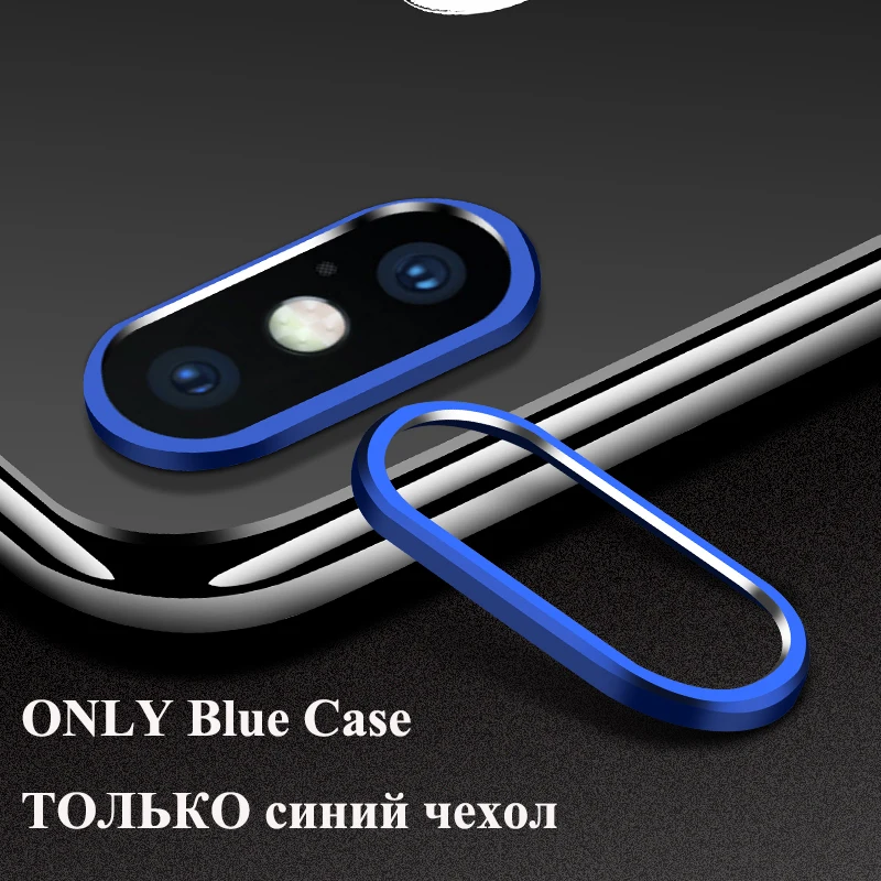 Защитное металлическое кольцо для камеры Xiaomi Mi 9 SE стекло для камеры Xiaomi Mi 9 SE защитное закаленное стекло для объектива камеры - Цвет: Blue Ring