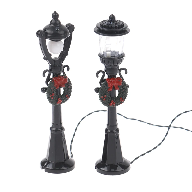 

Новинка 1/12 миниатюрная Рождественская уличная лампа для кукольного домика декоративные аксессуары мини-мебель для кукольного домика