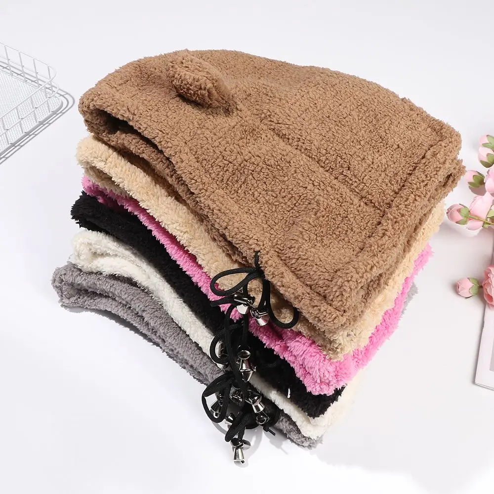 

Fashion Plush Cute Warm Bear Ear Hat Beanies Caps Winter Hats Earflap Earmuff