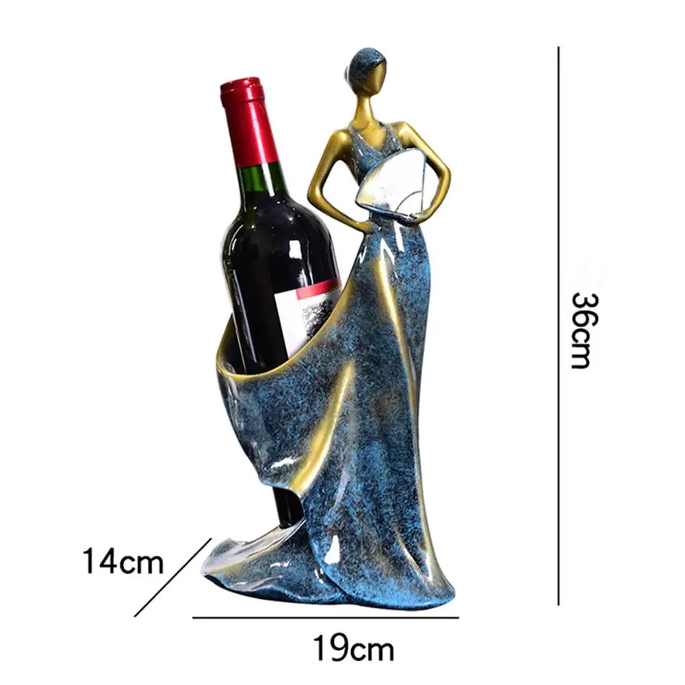 

Retro Resin Beauty Shape Red Wine Rack Decoration Home Decoration Crafts