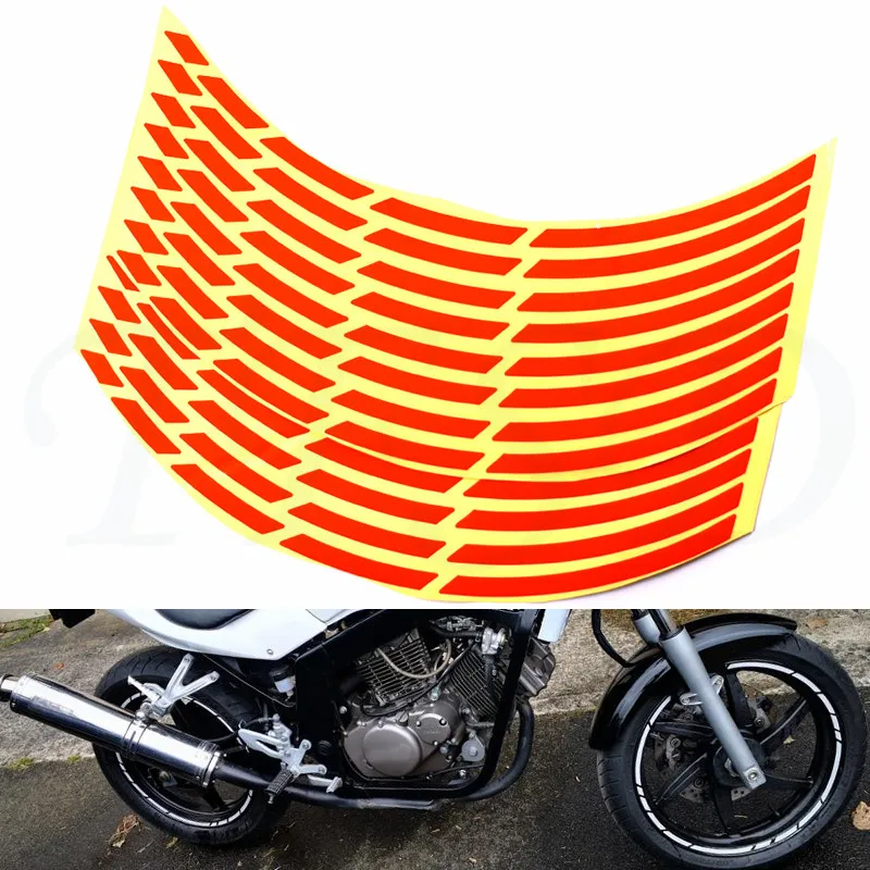 Флуоресцентные наклейки высокого качества для автомобиля мотоцикла колеса