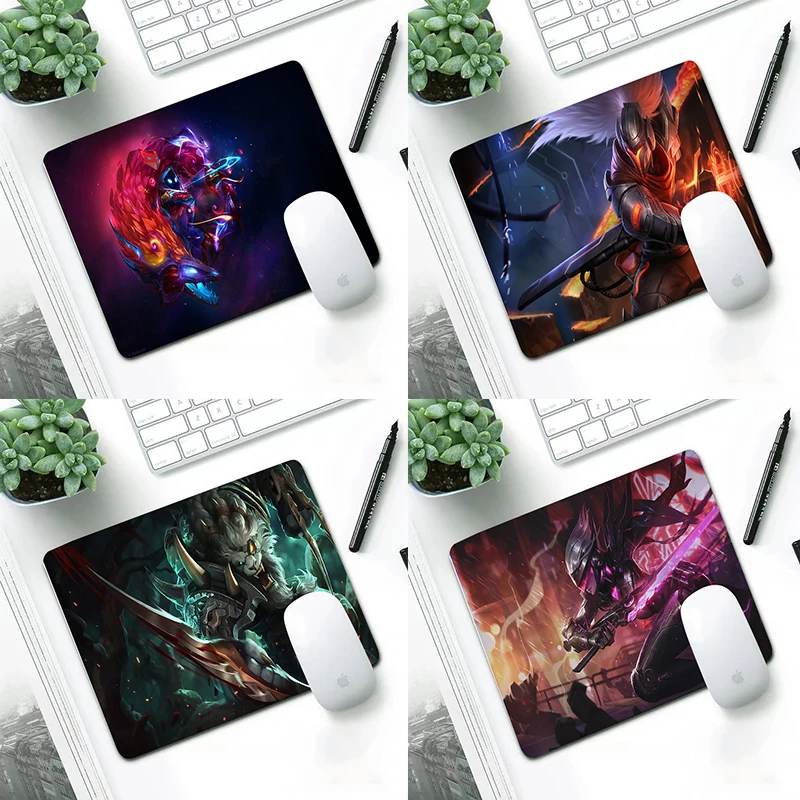 

LOL game design Computer Mouse Pad pads Washable Non-Skid Rubber s Not Overlock 22X18CM desk mouse mat