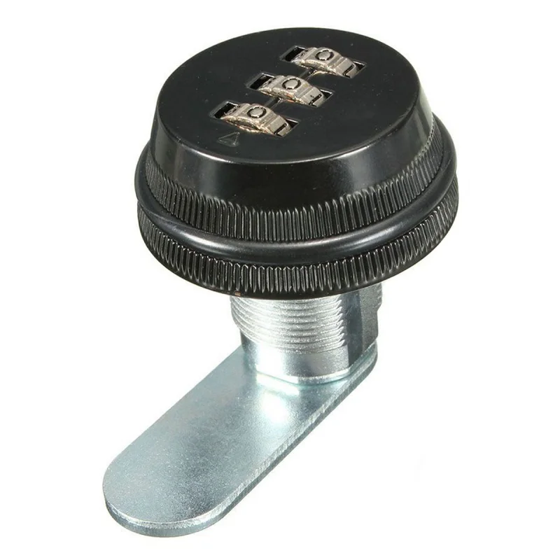 

Alloy Code Combination Cam lock Keyless Post Mail Box Cabinet RV 3 Dial black Locks Security Home Automation Cam Lock