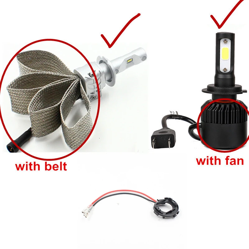 Фиксатор для светодиодной лампы h7 7 дюймов|adapter holder|adapter h7adapter for car |