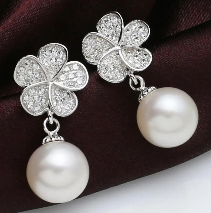 Новинка 1107 + большие лепестки натуральный acre серьги с жемчугом из раковин модные