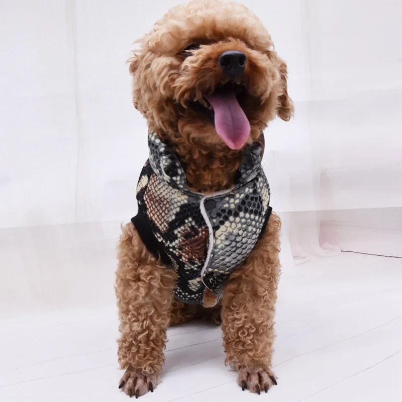 Модная теплая одежда для собак осенне зимнее теплое пальто собаки хлопковая