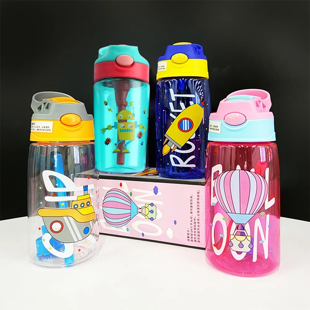 

Kids Water Sippy Cup Creative Cartoon Baby Feeding Cups with Straws Leakproof Outdoor Portable Children's Cups Water Bottles