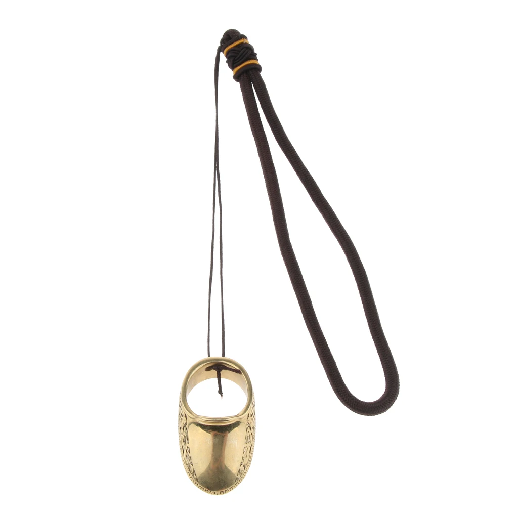 Ручной работы традиционный латунный лук большой палец кольцо триггер