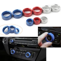 universal audio air conditioning switch control knobs trim ring cover for bmw 1 2 3 4 5 6 7 series gt x1 x3 x4 x5 x6 13 18