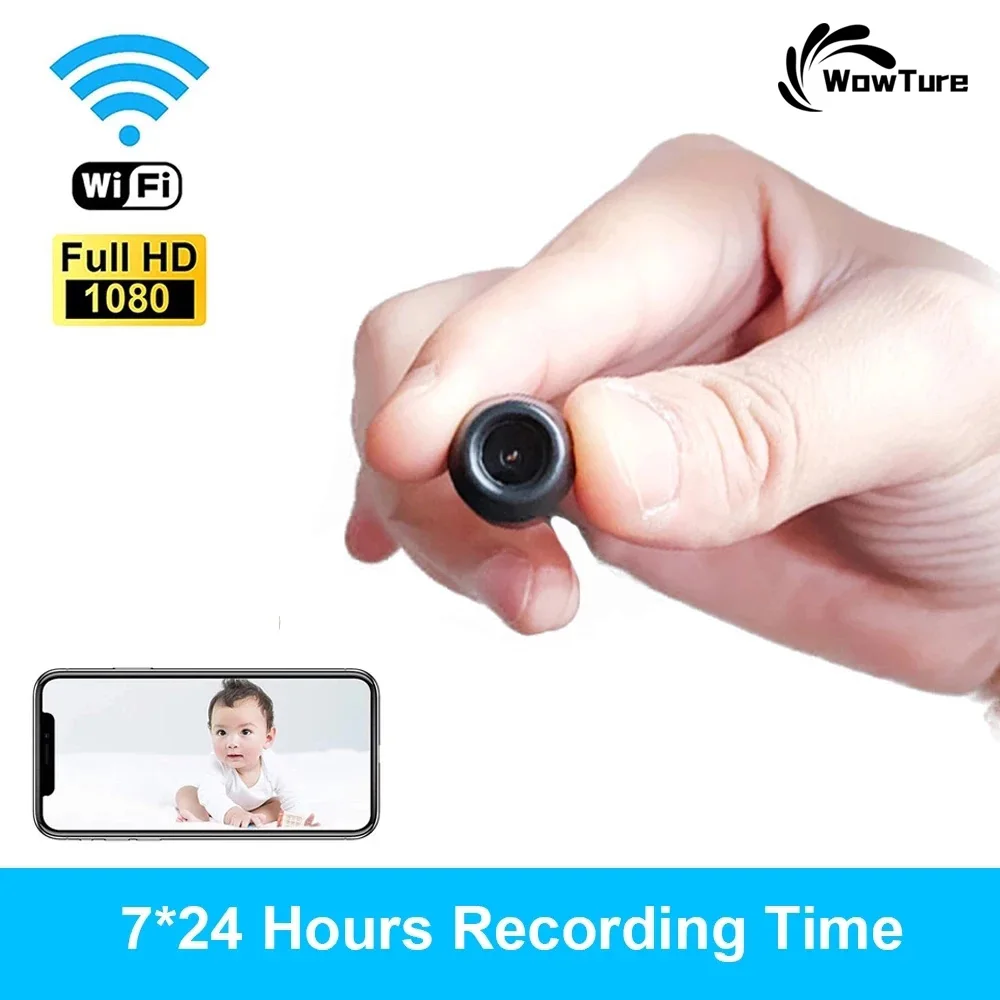 Умная мини камера HD 1080P с Wi Fi IP наблюдения в режиме реального времени со скрытым ии