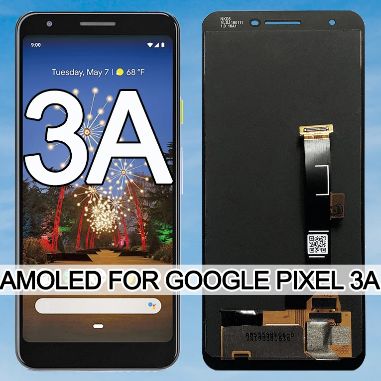 Оригинальный 5 6 &quotAMOLED для Google Pixel 3A ЖК дисплей сенсорный дигитайзер экран OLED