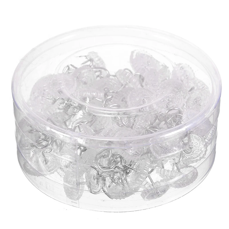 100 шт. твист булавки прозрачная пластиковая головка булавка фиксированная