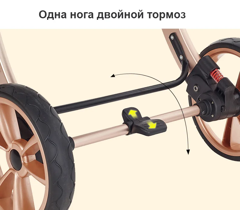 Aimile детская коляска 2 в 1 Высокое пейзаже Multifunctionc может сидеть или лежать складной четыре сезона
