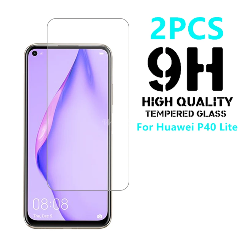 2pcs for huawei p40 lite glass for huawei p40 lite tempered glass 9h cover screen protector protective glass for huawei p40 lite free global shipping