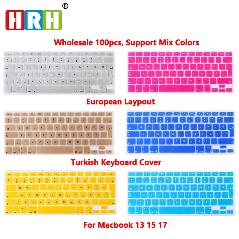 

Чехол HRH силиконовый для клавиатуры MacBook Pro Retina Air, 100 дюйма, 13,3 дюйма, 17 дюймов, 15,4 шт.
