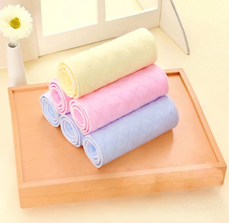 Цветные трехслойные Экологичные хлопковые детские подгузники впитывающие влагу