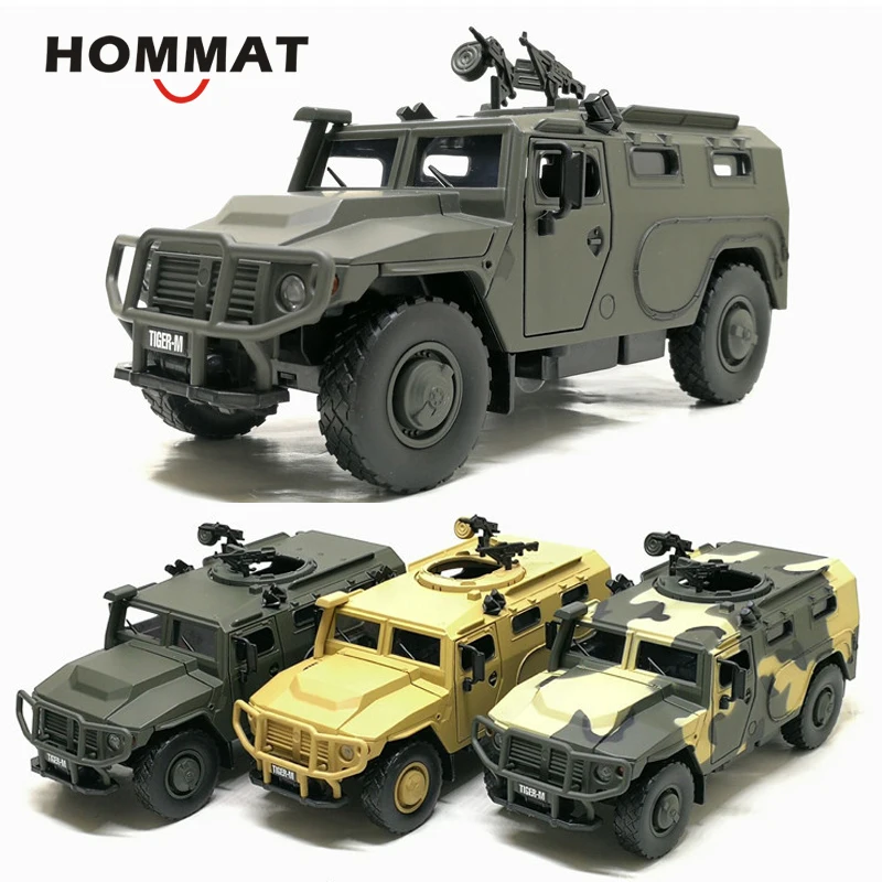HOMMAT 1:32 русский тигр м военная модель автомобиля из металлического сплава литая