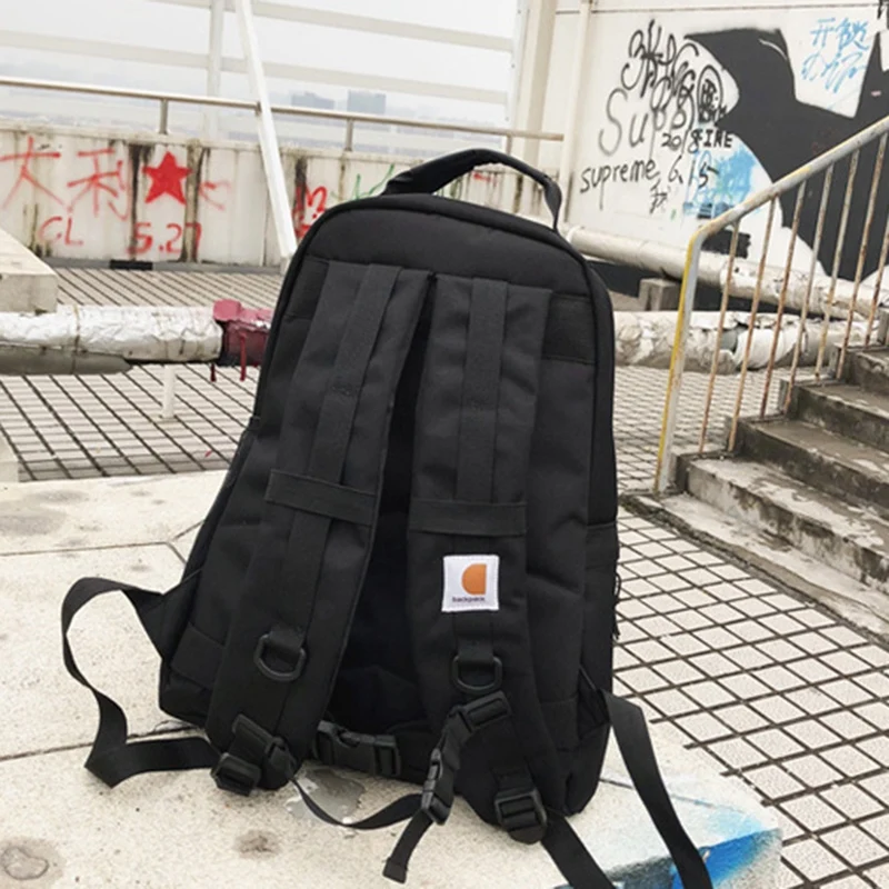 

School Bag Female Korean Harajuku High School Student Backpack Large Capacity Tooling Male Backpack