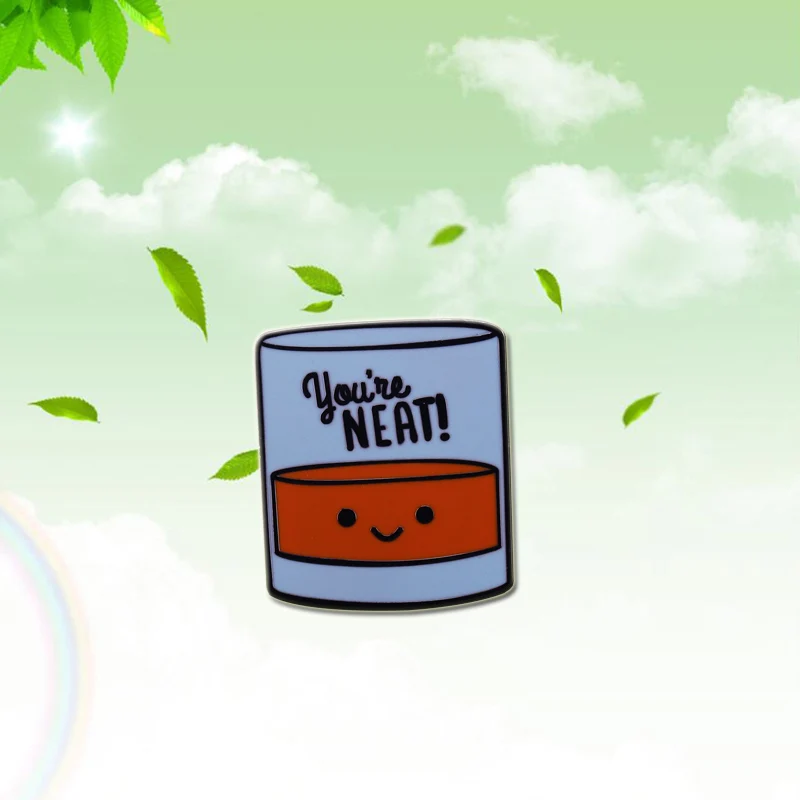 Стакан для виски со спиртом шотландская поилка эмалированная булавка значок